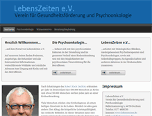 Tablet Screenshot of lebenszeiten.de
